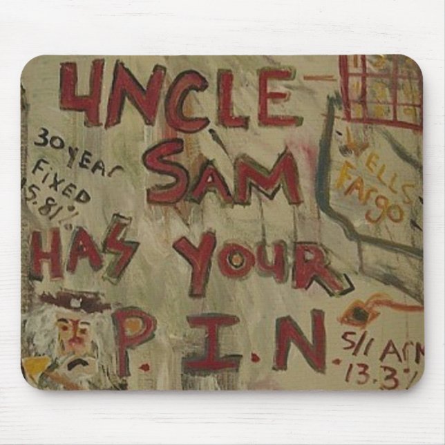 UNCLE SAM PIN NUMBER MOUSE PAD (Front)