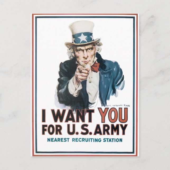 Uncle Sam Postcard (Front)
