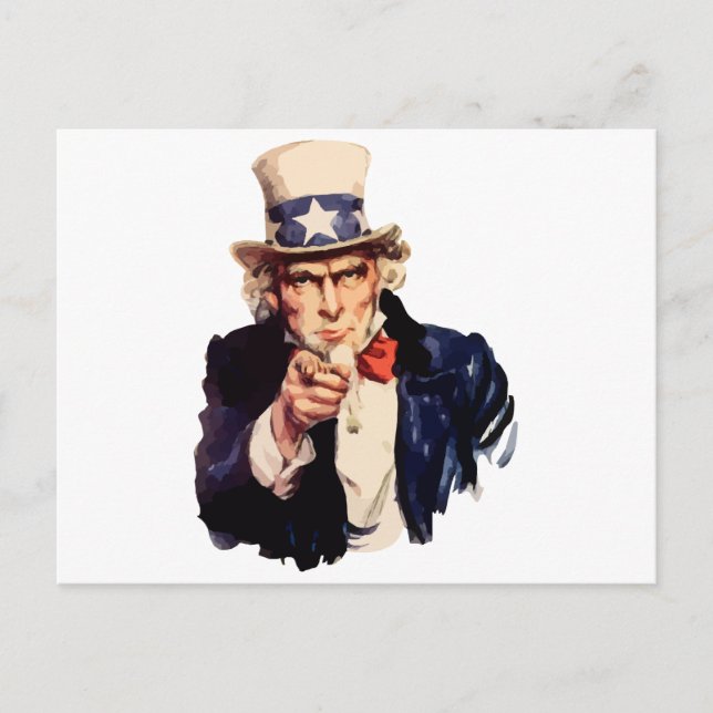 Uncle Sam Postcard (Front)