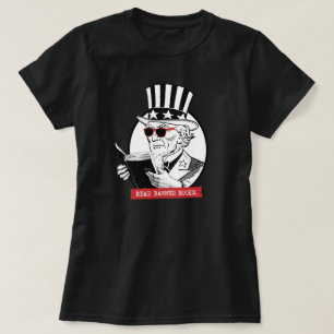 Uncle Sam Reads Banned Books T-Shirt