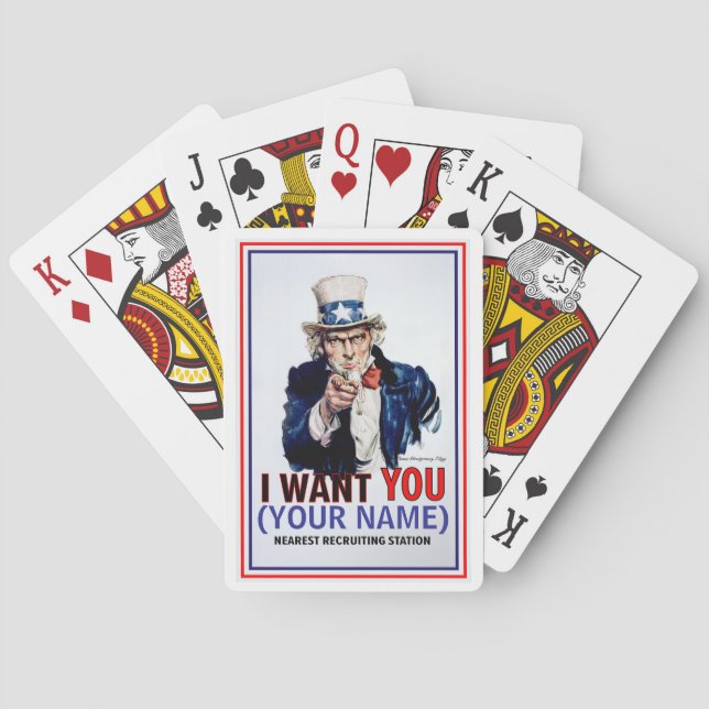 Uncle Sam Recruiting Cards (Back)