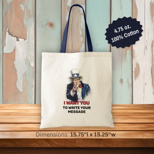 Uncle Sam Recruiting Tote Bag (Creator Uploaded)