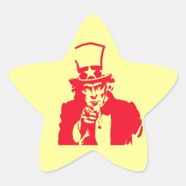 Uncle Sam (Red) on Stickers (Front)