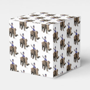 Uncle Sam Riding On Elephant Favour Box