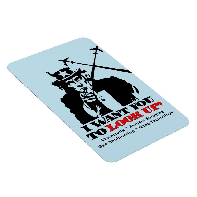 Uncle Sam says I Want You To Look Up Magnet (Right Side)