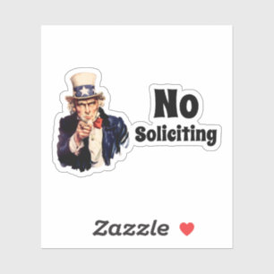 Uncle Sam Says No Soliciting