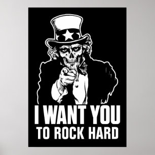 Uncle Sam Skull Customisable Print
