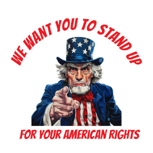 Uncle Sam Stand Up For Your American Rights T-Shirt