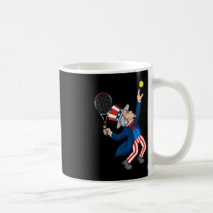 Uncle Sam Tennis 4th Of July Patriotic Boys Girls Coffee Mug