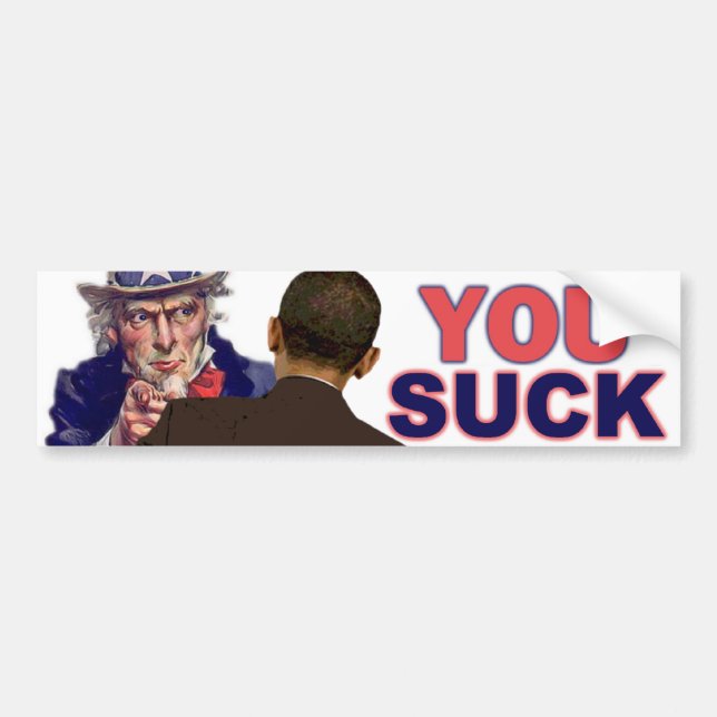 Uncle Sam to Obama Bumper Sticker (Front)