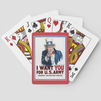 Uncle Sam Unedited Vintage Photos Old Aesthetic Playing Cards