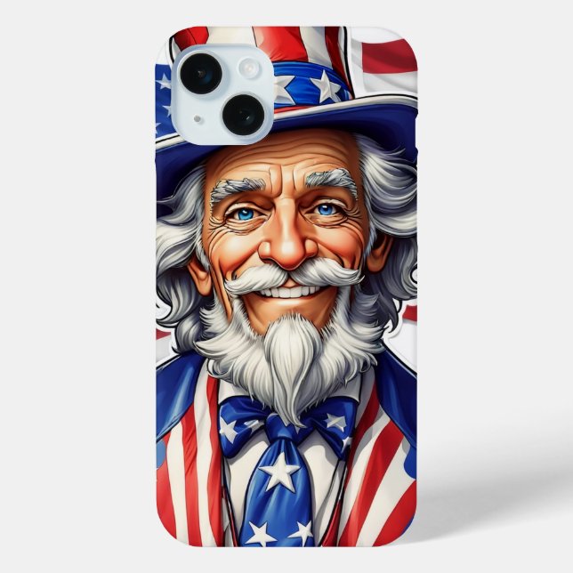 Uncle Sam USA Case-Mate iPhone Case (Back)