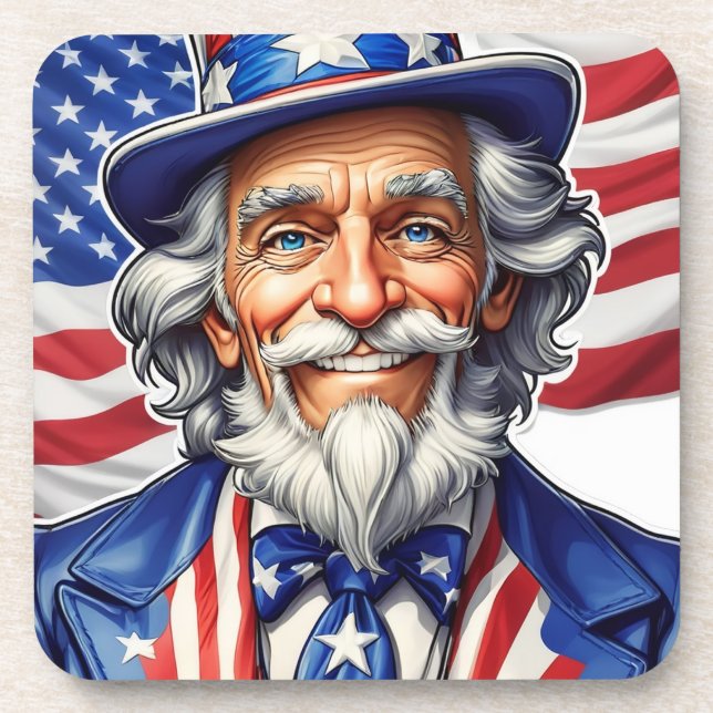 Uncle Sam USA Coaster (Front)
