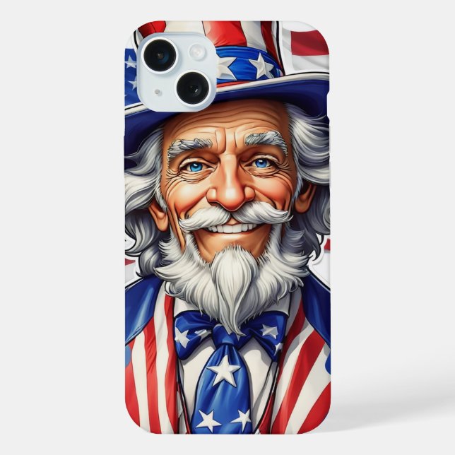 Uncle Sam USA iPhone Case (Back)