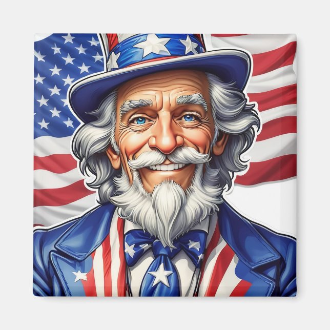 Uncle Sam USA Magnet (Front)