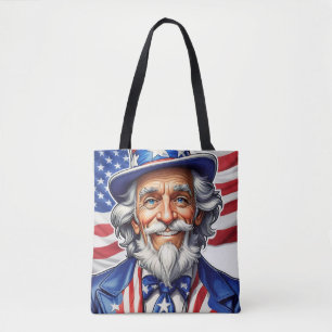 Uncle Sam USA Tote Bag