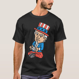 Uncle Sam Video Games Usa 4th Of July Fourth Gamer T-Shirt