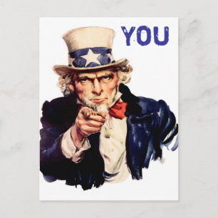 uncle sam,vintage postcard