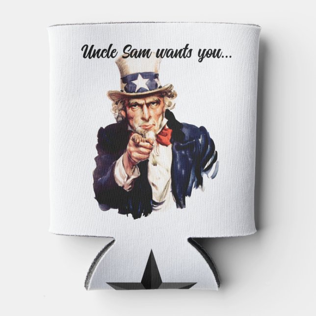 Uncle Sam Wants You Can Cooler (Front)
