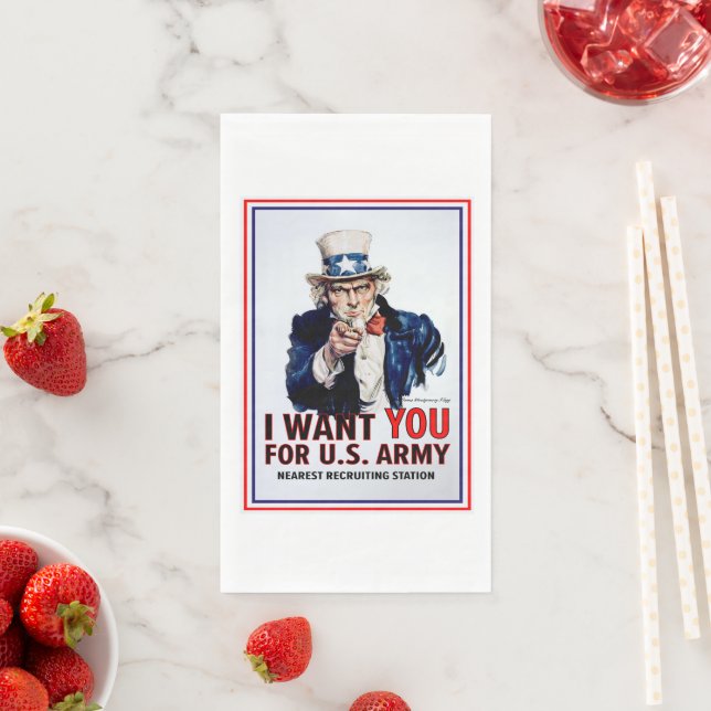 Uncle Sam Wants You Napkin (Insitu)