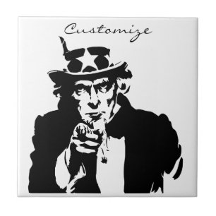 Uncle Sam Wants You Thunder_Cove Ceramic Tile