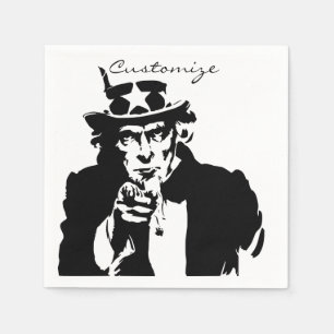 Uncle Sam Wants You Thunder_Cove Napkin