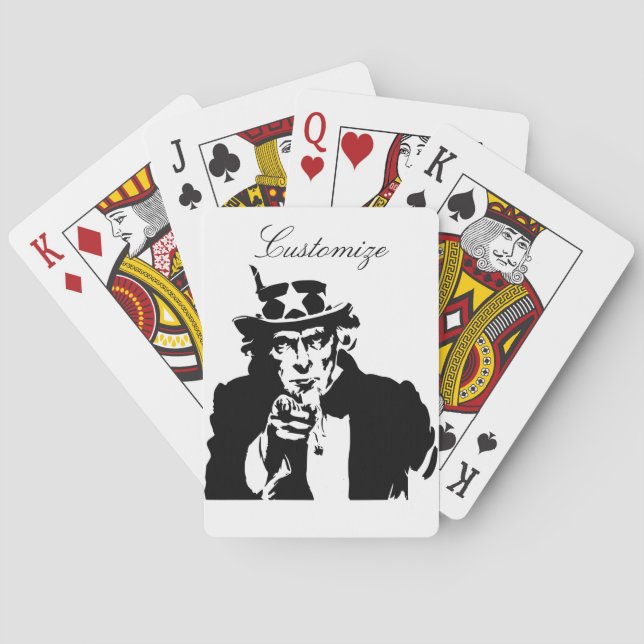 Uncle Sam Wants You Thunder_Cove Playing Cards (Back)