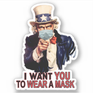 Uncle Sam Wants You to Wear a Face Mask USA