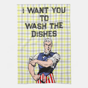 Uncle Sam Wants Your Dishes Towel