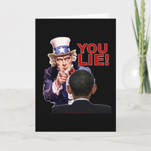 Uncle Sam You Lie Card