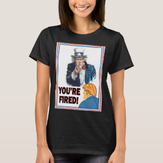 Uncle Sam "You're Fired!" Trump White T-Shirt