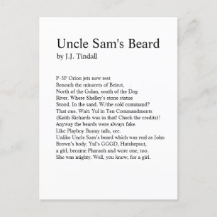 Uncle Sam's Beard Postcard