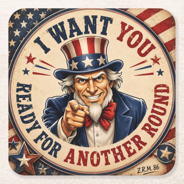 Uncle Sam's coaster (Front)