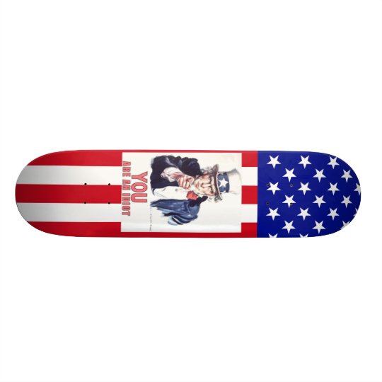 Uncle sam's True Words Skateboard Deck