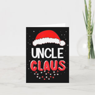 Uncle Santa Claus Christmas Matching Costume Card