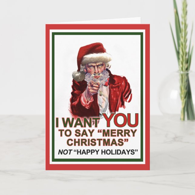 Uncle Santa Wants You Card (Front)