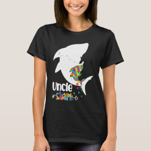 Uncle Shark Autism Awareness  For Mum Mother T-Shirt