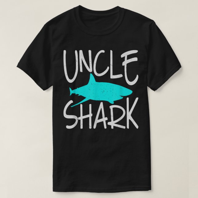 Uncle Shark Family Brother Shark Lover  T-Shirt (Design Front)