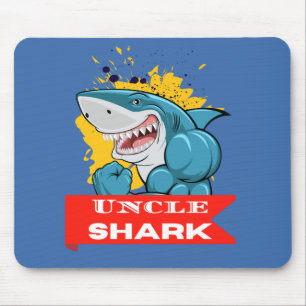 UNCLE SHARK MOUSE PAD