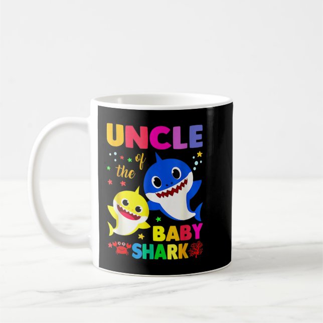 Uncle Shark Uncle Shark Family Mother's Day  Coffee Mug (Left)