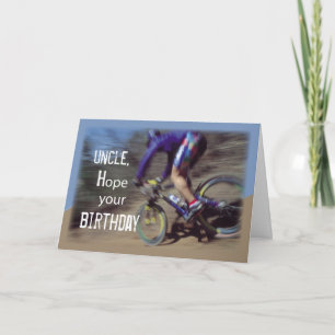 Uncle Sports Mountain Bike Birthday Card