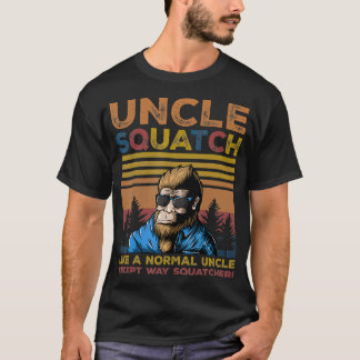 Uncle Squatch Uncle Fathers Day Fun T-Shirt
