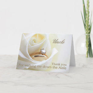 Uncle    Thanks for Walking me down Aisle Thank You Card