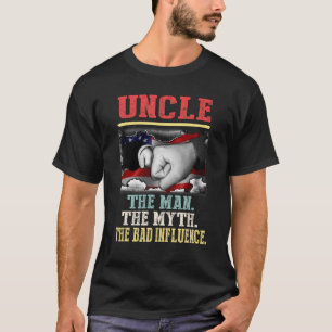 Uncle The Man Myth Bad Influence Vintage American T-Shirt