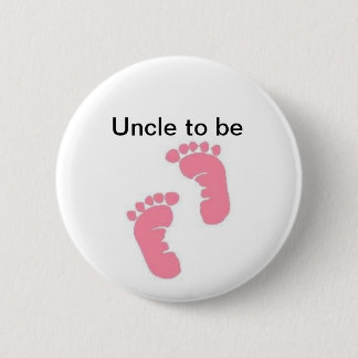 Uncle to be 6 cm round badge