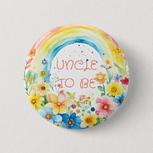 Uncle to be   Baby Shower Button
