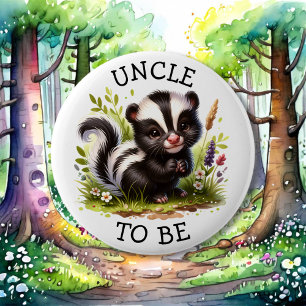 Uncle to be   Woodland Themed Baby Shower  6 Cm Round Badge