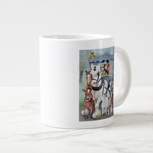 Uncle Tom Cobbley and all Large Coffee Mug (Front Right)