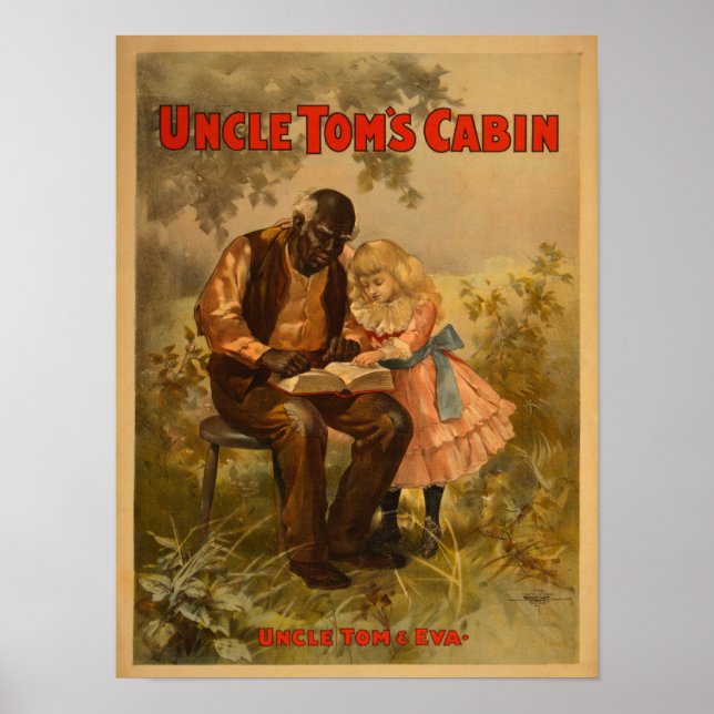 Uncle Tom's Cabin Black Man & Girl Theatre Poster (Front)