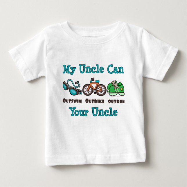Uncle Triathlon Baby Long Sleeve T-shirt (Front)